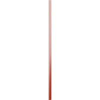 Ekena Millwork 3 4 W 34 H True Fit PVC, dvostruka uramljena ploča-n-batten kapke, vatrena crvena