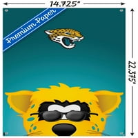 Jacksonville Jaguars - S. Preston Mascot Jaxon Deville Zidni poster sa pushpinsom, 14.725 22.375