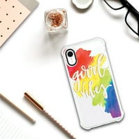 Essentials iPhone XR futrola za telefon, dobre vibracije Rainbow