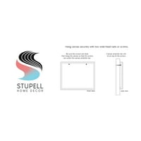 Stupell Industries Ljeto Bazen Float Glam uzorak Modni amblem Grafička umjetnička galerija Zamotana platna