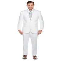 Muško Bijelo laneno klasično odijelo