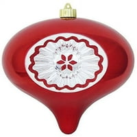 8 Shatterproof crveni ukras za božićnu loptu sa reflektorom do Božića od Krebsa