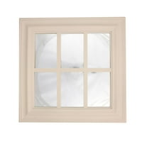 Čisto bijeli prozor inspirisan si okno kvadratno zidno ogledalo 17 x17