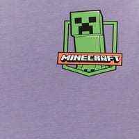 Minecraft majice za kratke rukave i duge rukave za dječake, 2 pakovanja, veličine XS-XXL