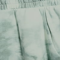 Como Blu Plus Size Tie-Dye Štampani Capri Džogeri