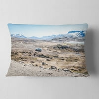 Dizajdbal izvan ceste Islandski planine - Pejzažni jastuk od tiskanog bacanja - 12x20