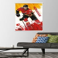 Calgary Flames - Sean Monahan zidni poster sa drvenim magnetskim okvirom, 22.375 34