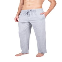 Muške pidžama hlače dres pletene PJ hlače za muškarce pamučne hlače za spavanje za muškarce Heather Grey