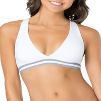 No Boundaries Juniors Strappy Logo Elastic Crop Style NB147