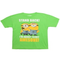 Incredibles Minions About To Get Awesome Boys' Green Graphic Tee