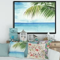 Odmaralište Palm Beach na Sunrise III Umklameno slikanje Platno Art Print