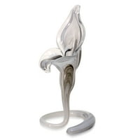 Pandora - Murano stakleni držač za svijeće u Ombri Grey