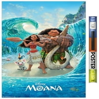 Disney Moana - zidni poster okean pod, 22.375 34