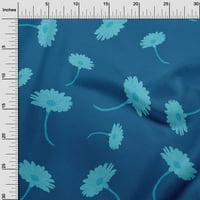 Onuone baršunaste plave tkanine cvjetni obrtni projekti Dekor tkanine Štampano od dvorišta široko