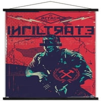 Call of Duty: Black Ops Hladni rat - Infiltrati zidni poster sa drvenim magnetnim okvirom, 22.375 34