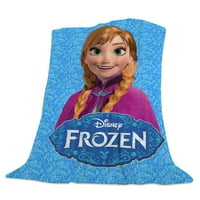 Frozen Elsa Fleece prekrivači bacaju ćebe za kauč i krevet, plišani ugodno nejasno pokrivač, super meka i