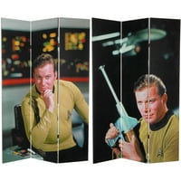 Orijentalni Namještaj Ft Visok Dvostrani Star Trek Kapetan Kirk Platnena Soba