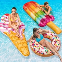 Inte Ice Cream Mat, Popsicle Float and pospite Donut Tube Combo za bazene