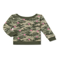 Garanimals Camo Print Dugih Rukava Od Flisa Za Djevojčice