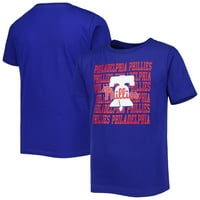 Royal Philadelphia Phillies Repeat Logo T-Shirt