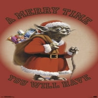 Star Wars: Saga - Yoda Merry Time zidni poster, 22.375 34
