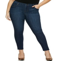 Sofia Jeans Women's Plus Size Curvy Skinny Mid-Rise Stretch Ankle Jeans