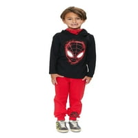 Spider-Man Boys Miles Morales Cosplay Set, 2 Komada, Veličine 4-10