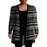 No Boundaries ' Striped Tie Waist Cardigan