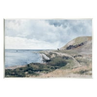 Seaside Cliffs Okean Krajolik Pejzaž Grafička Umjetnost Neuramljena Umjetnost Print Wall Art