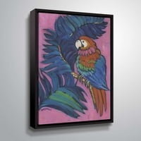 Artwall Hot Tropical Parrot, Gallery Wrapped Floater uokvireno platno Holly Wojahn