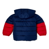 Ixtreme Boys Colorblock Pop Zip zimska Puffer jakna, veličine 4-18