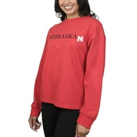 Dame NCAA Nebraska Cornhuskers Peppy Fleece s dugim rukavima