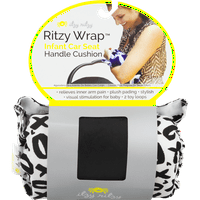 Itzy Ritzy Ritzy Wrap jastuk za dršku autosjedalice za dojenčad, XOXO, Blk Wht
