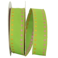 Papir Grosgrain Polka Tačka Za Sve Prilike Zelena Poliesterska Traka, 1800 1.5