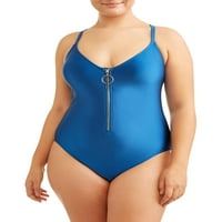 Granice Junior Plus rebra Zip prednji jedan kupaći kostim