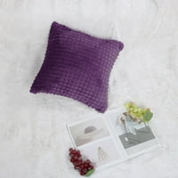 Unique Bargains Textaure Decorative Throw Jastuk Cover Purple 18 18