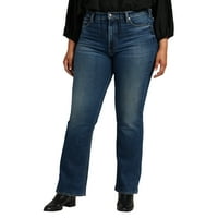 Silver Jeans Co. Plus Size ' 90s Vintage farmerke sa visokim usponom veličine struka 12-24