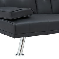 Fau kožna tapacirana moderna konvertibilna sklopiva Futon Sofa na razvlačenje, dnevni boravak Kabriolet Lounge