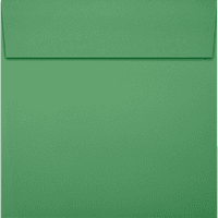 Papirne kvadratne pozivnice Peel & Press koverte, 80lb, 1 2, praznično zeleno, pakovanje