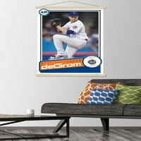 New York Mets - Jacob deGrom zidni Poster sa drvenim magnetnim okvirom, 22.375 34