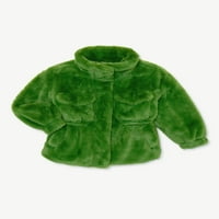 Scoop Girls Fau krznena jakna sa Cinched strukom, veličine 4-12