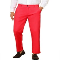 Jedinstvene povoljne muške pantalone uskog kroja ravne prednje jednobojne poslovne pantalone
