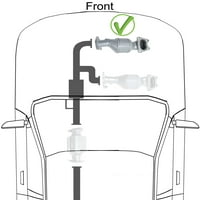 Zamjenski REPT katalizator kompatibilan sa 2004-Toyota Sienna bočni prednji radijator 3.3 L motor sa stranom
