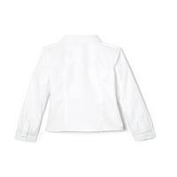Francuski Tost Za Djevojčice Školska Uniforma Dugi Rukavi Oxford Shirt, Veličine 4 - & Plus