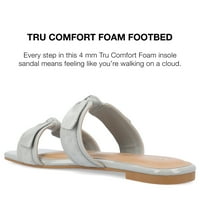 Kolekcija Journee Womens Ireanna Tru Comfort Foam Slip On Slide Ravne Sandale