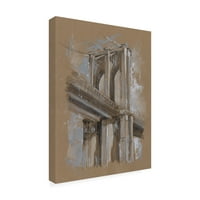 Zaštitni znak likovne umjetnosti 'studija arhitekture kistova III' umjetnost na platnu Ethana Harpera