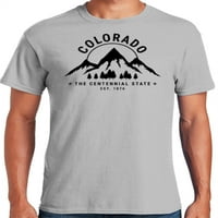Grafička Amerika država Colorado Centennial država SAD Muška grafička majica
