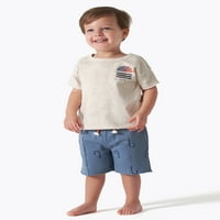 Modern Moments by Gerber baby and Toddler boy kratke majice sa rukavima, 3 pakovanja, veličine 12m-5T