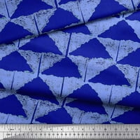Soimoi pamučna ducka tkanina trokuta geometrijsko dekor tkanina tiskano dvorište široko