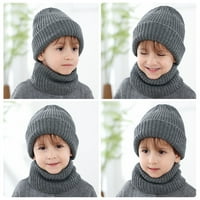 Wirlsweal set zimski šešir Stretch visoke elastičnosti nejasno mekani zgušnjavanje Držite toplu prugu Dječji